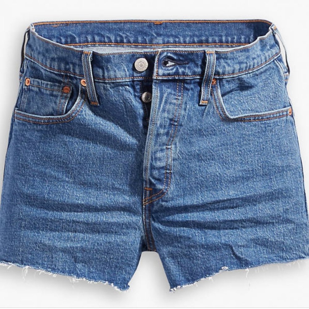 Levi's 501 Jive Medium Wash Jean Shorts 24W